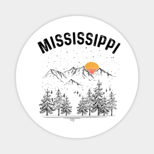 Mississippi State Vintage Retro Magnet